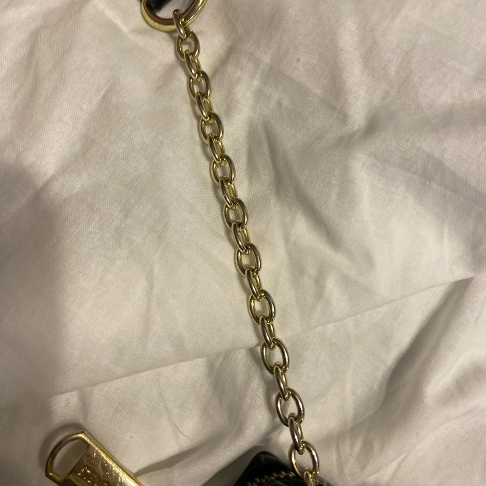 Steve Madden Black Crossbody with Gold Chain Accent - Picture 3 of 14